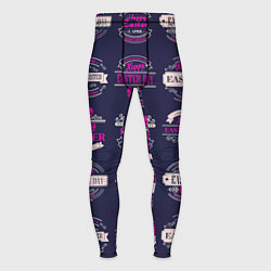 Тайтсы мужские Easter pink, цвет: 3D-принт