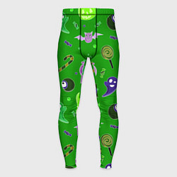 Тайтсы мужские Halloween green, цвет: 3D-принт