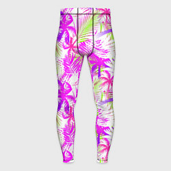 Мужские тайтсы Palm tree pink
