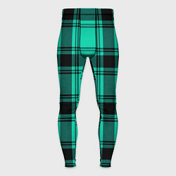 Тайтсы мужские Checkered turquoise, цвет: 3D-принт