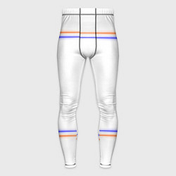 Тайтсы мужские Neon white orange light blue, цвет: 3D-принт