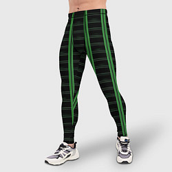 Тайтсы мужские Color black cage, цвет: 3D-принт — фото 2