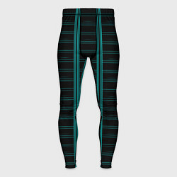 Тайтсы мужские Color blue dark stripe, цвет: 3D-принт