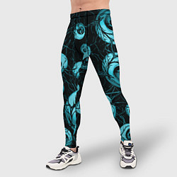 Тайтсы мужские Синие глаза, цвет: 3D-принт — фото 2