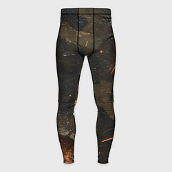 Мужские тайтсы Камуфляж со следами от пуль