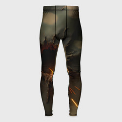 Мужские тайтсы Следы от пуль на камуфляже