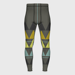 Тайтсы мужские Абстрактный лес геометрический, цвет: 3D-принт