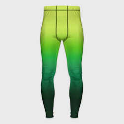 Мужские тайтсы Градиент укропное зеленое омбре