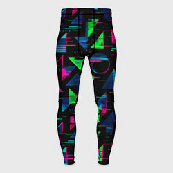 Мужские тайтсы Геометрия глитч