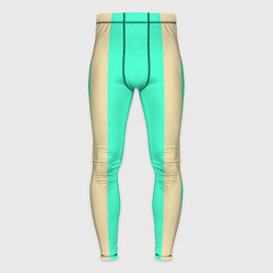Тайтсы мужские Color blue beige stripes, цвет: 3D-принт