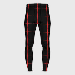 Мужские тайтсы Color black red crosses