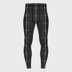 Мужские тайтсы Color grey white lines