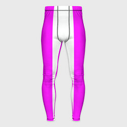 Тайтсы мужские Color white and pink, цвет: 3D-принт