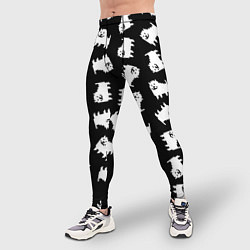 Тайтсы мужские Annoying dog pattern - Undertale, цвет: 3D-принт — фото 2