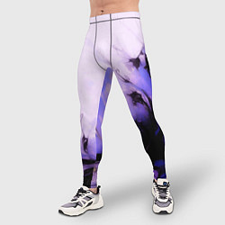 Тайтсы мужские Взрывной индиго светлый, цвет: 3D-принт — фото 2