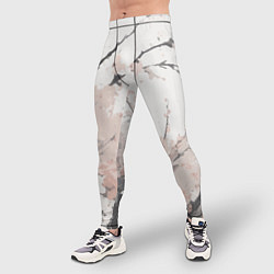 Тайтсы мужские Цветущее дерево абстракция, цвет: 3D-принт — фото 2