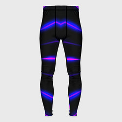 Мужские тайтсы Color black neon