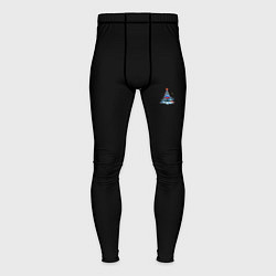 Тайтсы мужские Новогодняя сказка, цвет: 3D-принт