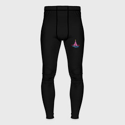 Тайтсы мужские New year eve in the forest, цвет: 3D-принт