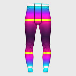 Тайтсы мужские Color neon, цвет: 3D-принт