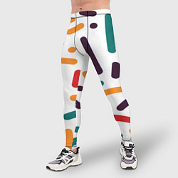 Тайтсы мужские Oval oil, цвет: 3D-принт — фото 2