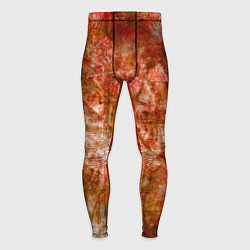 Тайтсы мужские Абстракция - bright red, цвет: 3D-принт
