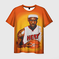 Футболка мужская LeBron James: Heat, цвет: 3D-принт