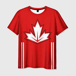 Футболка мужская Сборная Канады: домашняя форма, цвет: 3D-принт