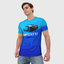Футболка мужская Bugatti hypercar, цвет: 3D-принт — фото 2