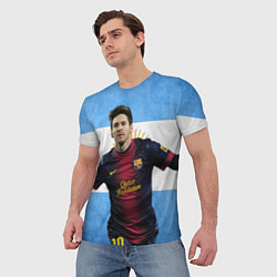 Футболка мужская Messi from Argentina, цвет: 3D-принт — фото 2