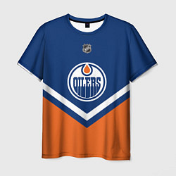 Футболка мужская NHL: Edmonton Oilers, цвет: 3D-принт