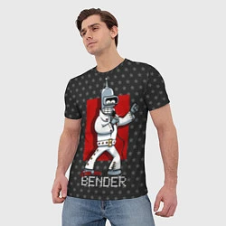 Футболка мужская Bender Presley, цвет: 3D-принт — фото 2