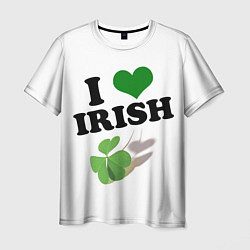 Футболка мужская Ireland, I love Irish, цвет: 3D-принт