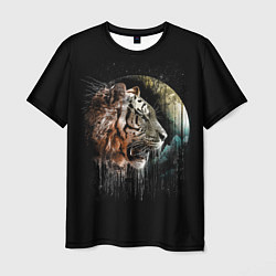 Футболка мужская Космический тигр, цвет: 3D-принт