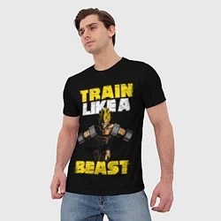 Футболка мужская Train Like a Beast, цвет: 3D-принт — фото 2
