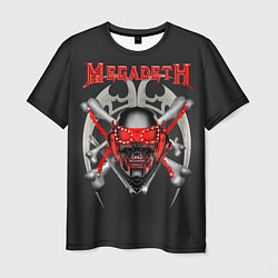 Футболка мужская Megadeth: Blooded Skull, цвет: 3D-принт