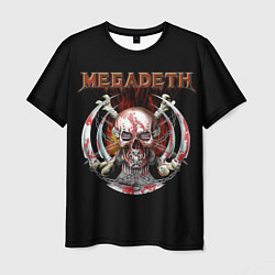 Футболка мужская Megadeth: Skull in chains, цвет: 3D-принт