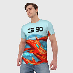 Футболка мужская CS GO: AR Style, цвет: 3D-принт — фото 2