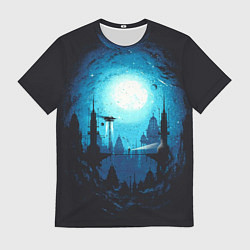 Футболка мужская Фантастический пейзаж, цвет: 3D-принт