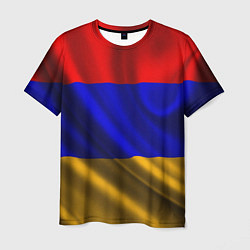 Футболка мужская Флаг Армения, цвет: 3D-принт