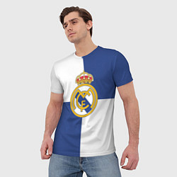 Футболка мужская Real Madrid: Blue style, цвет: 3D-принт — фото 2