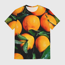 Футболка мужская Мандаринчики, цвет: 3D-принт