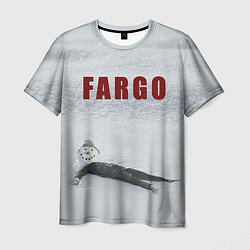 Футболка мужская Fargo snowman, цвет: 3D-принт