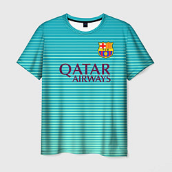 Футболка мужская Barcelona FC: Aqua, цвет: 3D-принт