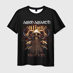 Футболка мужская Amon Amarth: First kill цвета 3D-принт — фото 1