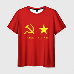 Футболка мужская СССР и Вьетнам, цвет: 3D-принт