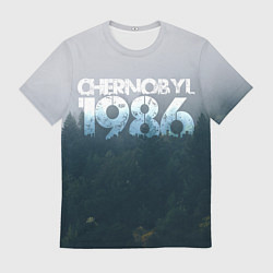 Футболка мужская Чернобыль 1986, цвет: 3D-принт
