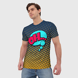 Футболка мужская Pop art: Ohh!, цвет: 3D-принт — фото 2