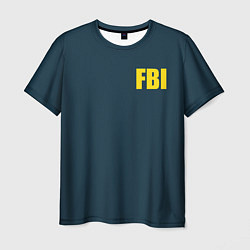 Футболка мужская FBI, цвет: 3D-принт