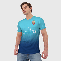 Футболка мужская Arsenal FC: Ozil Blue Away 17/18, цвет: 3D-принт — фото 2